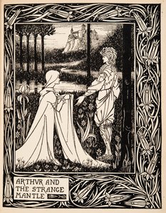 Arthur og den merkelige kappen av Aubrey Beardsley