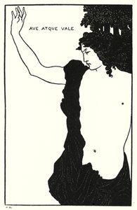 Hei og farvel, Catullus, Carmen Ci av Aubrey Beardsley