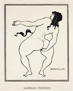 Bathyllus, romersk danser og utøver av pantomimus av Aubrey Beardsley