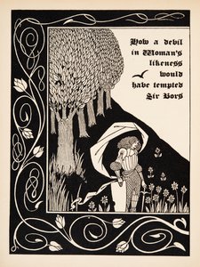 Bors nekter å bryte sølibatløftet sitt av Aubrey Beardsley