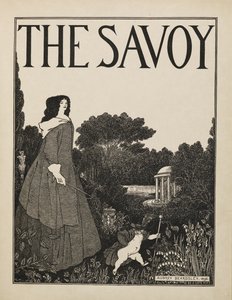 Omslagsdesign for nr. 1 av "The Savoy" fra en bok med femti tegninger av Aubrey Beardsley