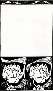 Design for cover av kvinnen som døde, 1914 av Aubrey Beardsley