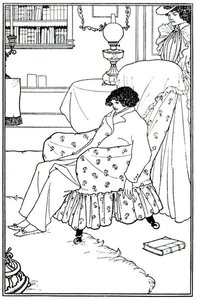 Frontispice til An Evil Motherhood, pub. av Elkin Mathews og Walt Ruding av Aubrey Beardsley