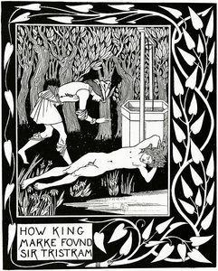 Hvordan King Marke fant Sir Tristram, illustrasjon fra 