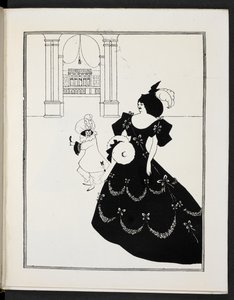 Illustrasjon som viser to figurer av Aubrey Beardsley