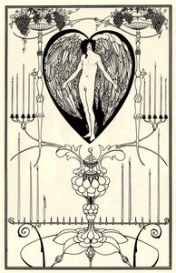 Illustrasjon for The Mirror of Love av Marc-André Raffalovich, 1895 av Aubrey Beardsley