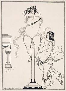 Juvenalsk piskingskvinne, 1896 (gravering) av Aubrey Beardsley