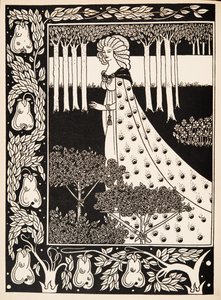 La Beale Isoud på Joyous Gard av Aubrey Beardsley