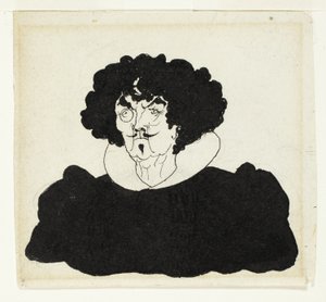 Portrett av Whistler i spansk kostyme fra 1600-tallet av Aubrey Beardsley