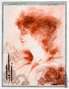 Portrett av en kvinne, 1898. av Aubrey Beardsley
