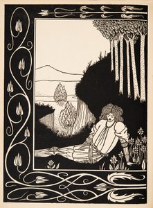 Sir Palomides sørger stort over La Beale Isoud av Aubrey Beardsley