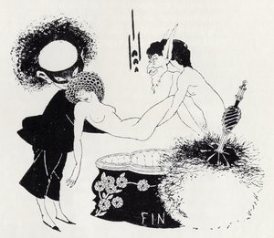 Halestykke fra #39;Salome#39; 1893 (lito) av Aubrey Beardsley