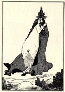 Himmelfarten til Saint Rose of Lima av Aubrey Beardsley