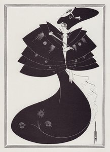 The Black Cape, 1893. av Aubrey Beardsley