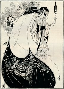 Påfugljenta, 1893 av Aubrey Beardsley