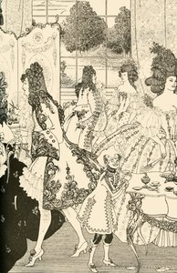Låsens voldtekt, 1896, 1928. av Aubrey Beardsley
