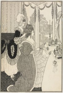 The Toilet, fra The Rape of the Lock av Alexander Pope, ca. 1895-96 (penn og blekk) av Aubrey Beardsley
