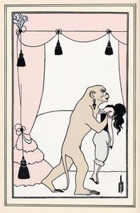 Det nye «Attentatet i Morgue Street» av Aubrey Beardsley