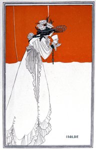 Yseult drikker Philtre, England, ca. 1900 av Aubrey Beardsley