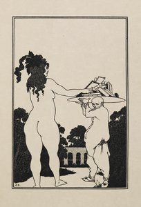 tegning fra en bok med femti tegninger av Aubrey Beardsley