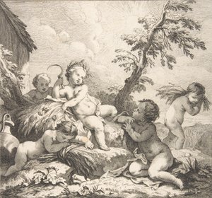 Sommeren, 1735 av Audran Benoit II