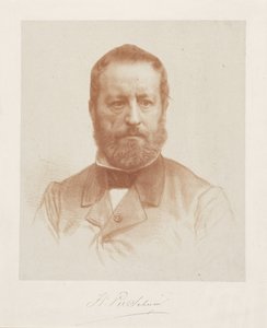 Portrett av kunstner Wouter Verschuur av August Allebe
