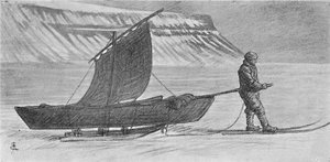 Et seil med sleder. Sør for Kapp Richthofen. 6. juni 1896, 1897