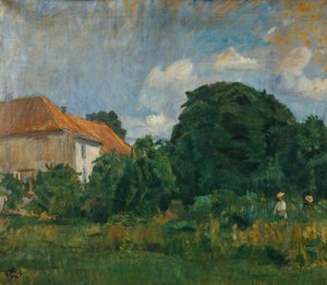 Sommerbilde med hus