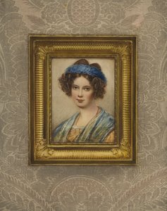 Portrett av kona til Ludwig von Borstell av August Grahl