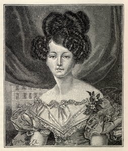 Augusta av Sachsen-Weimar-Eisenach som prinsesse av Preussen, 1829. av August Heinrich Ferdinand Tegetmeyer