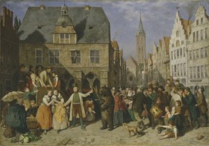 En dansende bjørn, 1865 av August Jernberg