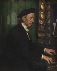 Hoforganist i Roskilde, professor Hans Matthison-Hansen, kunstnerens svigerfar av August Jerndorff