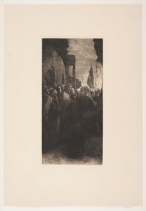 Jesus blir stilt for dommerne av August Jerndorff