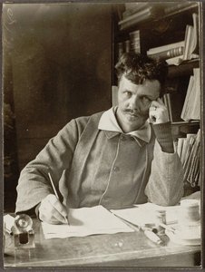 Selvportrett av August Johan Strindberg