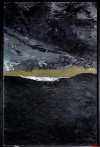Bølge VII. Maleri av August Strindberg (1849-1912) Ec. Saksøkt.