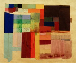 Abstrakt komposisjon med kvinne av August Macke