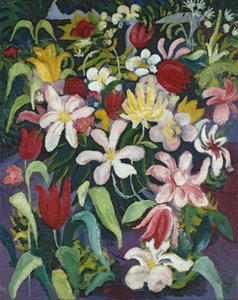 Blomsterteppe av August Macke