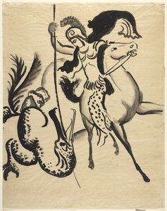 Saint George av August Macke