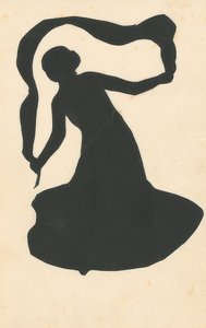 Kvinne med bånd. 1907/08 av August Macke