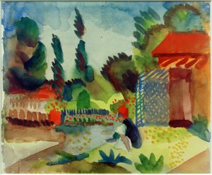 Hage skur av August Macke