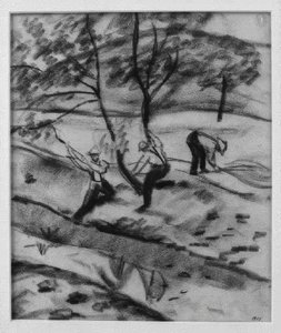 Tømmerhogger i Kandern av August Macke