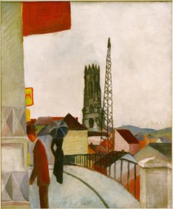 Fribourg katedral i Sveits av August Macke
