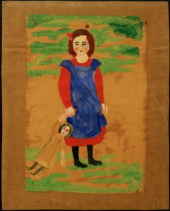 Barn med dukke av August Macke