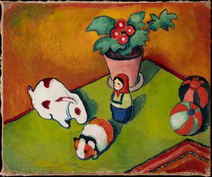 Lille Walters leker av August Macke