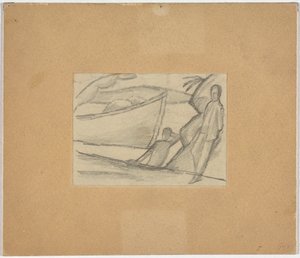 menn i fjæra av August Macke