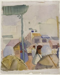 Marked i Tunis II, 1914 av August Macke