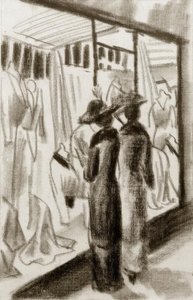 Motebutikk i arkaden av August Macke