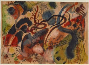 Satire over Der Blaue Reiter av August Macke