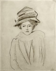 Portrett av Elly Jost av August Macke