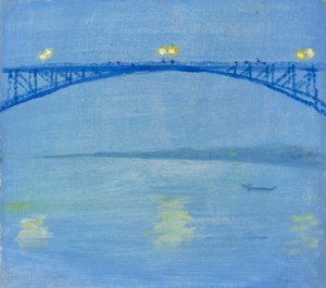 Rhinbroen om kvelden av August Macke